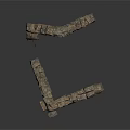 Two Natural Stacked Stone Wall Structures With Rustic Handcrafted Design Features