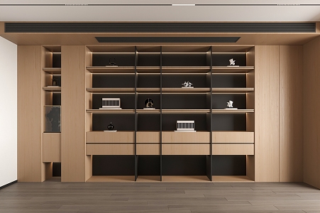 Modern bookcase 3d model