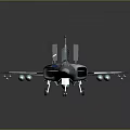 Modern Fighter Jet Design Featuring Blue White Geometric Camouflage And Sharp Aerodynamic Structure 3d model
