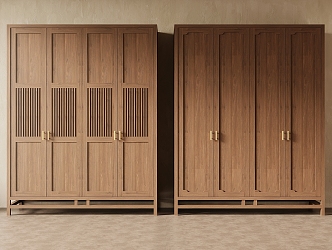 03 new Chinese wardrobe 3d model