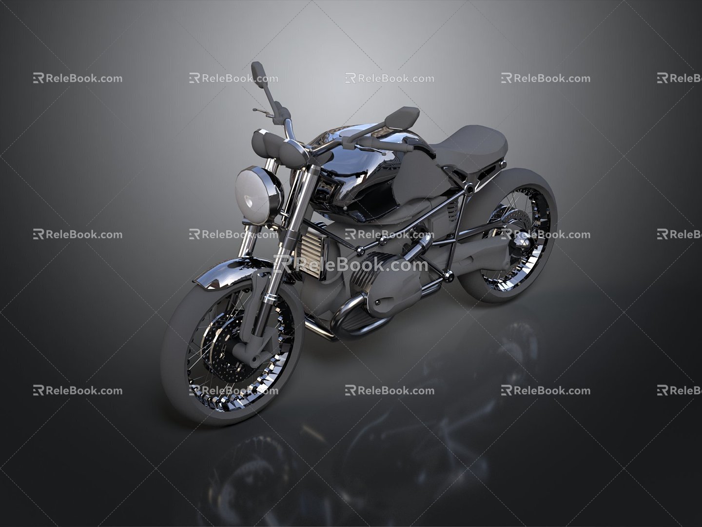 Motorcycle Two-wheeled Motorcycle Cross-country Motorcycle Road Race Motorcycle Motor Vehicle Transport 3d model