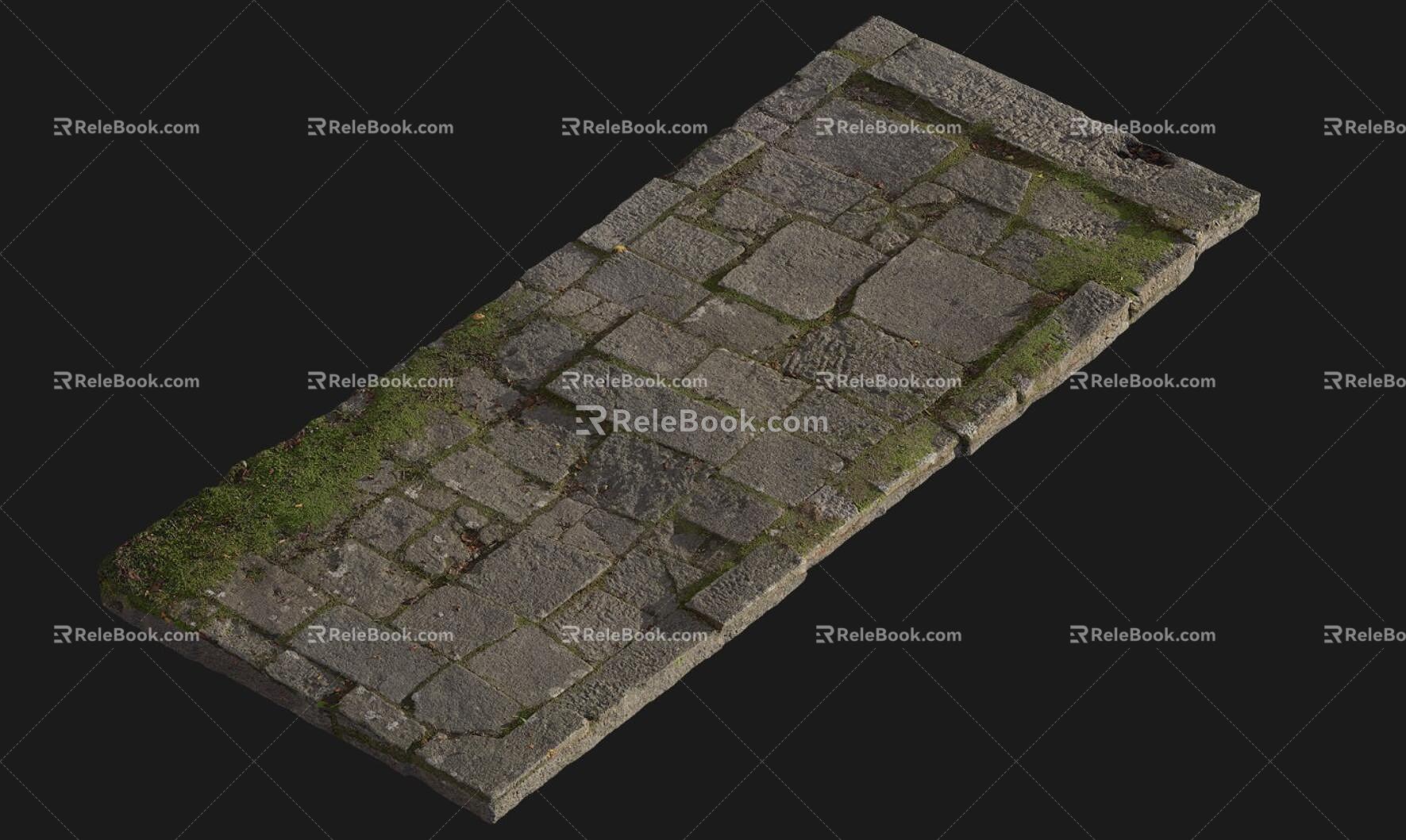 Vintage Slab Road Ancient Slab Road 3d model