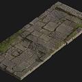 Vintage Slab Road Ancient Slab Road 3d model