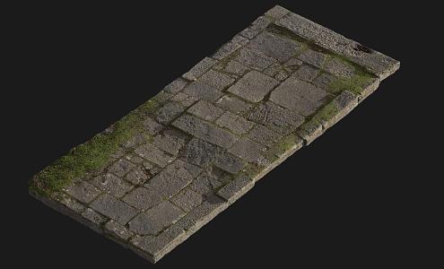 Vintage Slab Road Ancient Slab Road 3d model