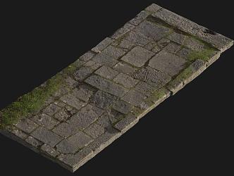 Vintage Slab Road Ancient Slab Road 3d model