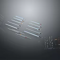 Various Types Of Swords With Different Designs And Metal Blades On