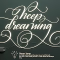 Artistic Illuminated Lighting Combination With Curved Font Design For Home Decor