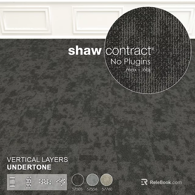 Shaw Contract Square Carpet With Vertical Layers And Undertone No Plains Max 0.5in Thickness 3d model 
