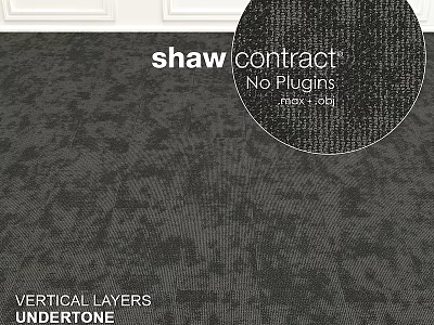 Shaw Contract Square Carpet With Vertical Layers And Undertone No Plains Max 0.5in Thickness 3d model