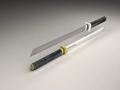 Modern Samurai Swords 3d model