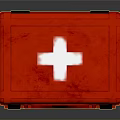 Red First Aid Kit With White Cross And Secure Locking Design