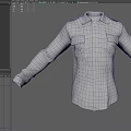 Camouflage Military Style Long Sleeve Shirt With Front Pockets And Collared Design