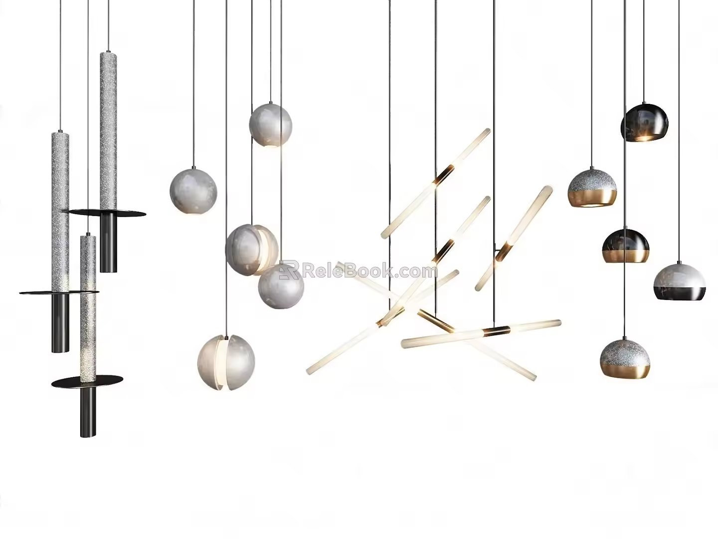 Simple chandelier 3d model