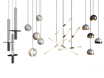 Simple chandelier 3d model