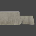 Ancient Stone Towers with Square Structure and Rough Textured Surface Aligned in a Row 3d model