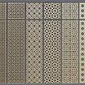 Decorative Room Dividers With Various Geometric Patterns And Intricate Designs For Interior Decoration