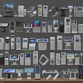 Diverse Commercial Equipment Collection Featuring Self Service Kiosks POS Systems And Interactive Displays