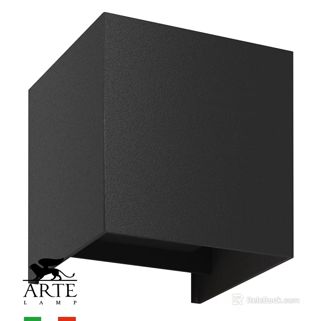 Modern Black Square Downlight Spotlight With Matte Finish For Interior 3d model 