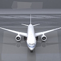 Modern Aircraft Air China Airbus Aircraft 3d model