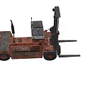 Heavy Duty Industrial Forklift With Cab Forks And Lifting Mechanism For Material Handling