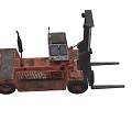 Forklift Transport Forklift Tractor Earth Cattle Tool Vehicle Low Face Number Low Model Simple Model Game Sub-era Film and Television Level Super Realistic High Precision 3d model