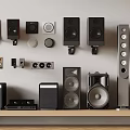Modern Audio Vertical Audio Speaker Subwoofer 3d model
