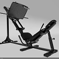 Commercial Strength Training Sports Equipment With Ergonomic Seat And Black Frame