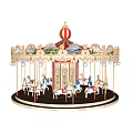European-style carousel 3d model