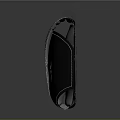 Black Travel Bag With White Stitching Front Pocket And Brand Logo