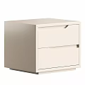 Modern Wooden Bedside Table With Two Drawers And Simple Design For Home Furniture