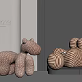 Designer Animal Shaped And Striped Bean Bag Chairs With Stylish Design For Modern Interiors