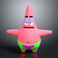 Patrick Spongebob Starfish Mollusks 3d model