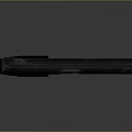 Detailed Black Metal Pistol With Detachable Magazine On Gray Background Surface