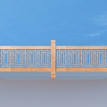 Railing Guardrail Fence 3d model