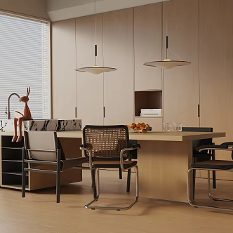 Modern dining table 3d model