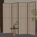 New Chinese Style Screen Partition 3d model