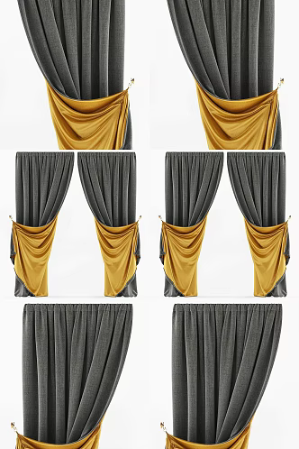 Modern Curtains 3d model