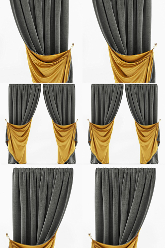 Modern Curtains 3d model