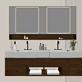 Modern Stylish Bathroom Vanity Design With Double Sink Mirror Storage And Decor