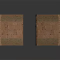 Architectural Brick Wall Models Featuring Stone Accents and Textured Surfaces