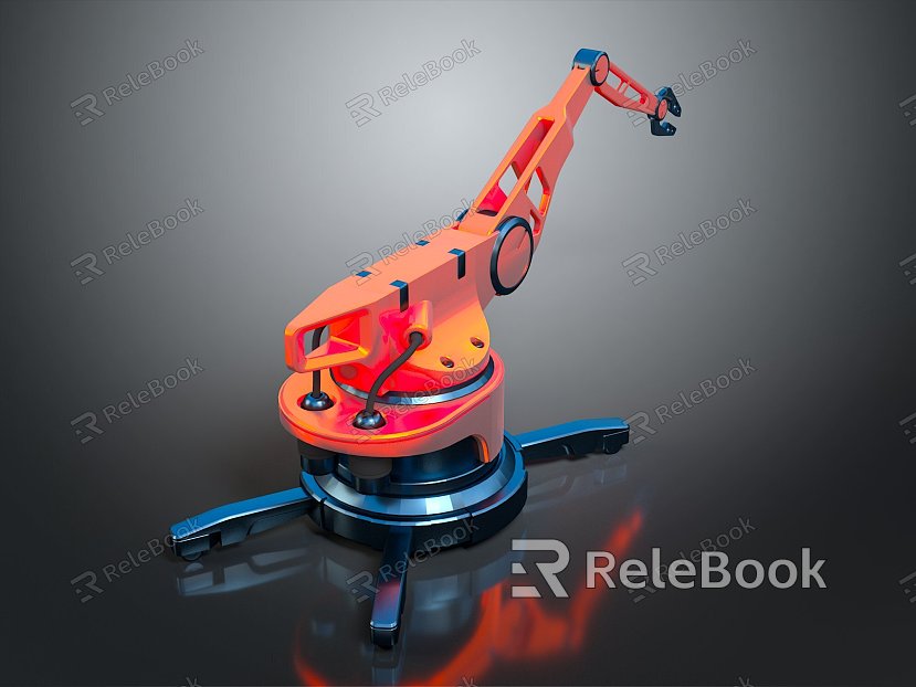 Modern Robot Arm Robot Arm Mechanical Arm Robot Arm Robot Head model