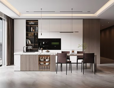 Modern Restaurant Nakajima Restaurant 3d model