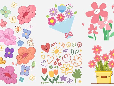 Wall Decorations Flower Stickers Window Stickers Wall Stickers Jewelry Stickers 3d model