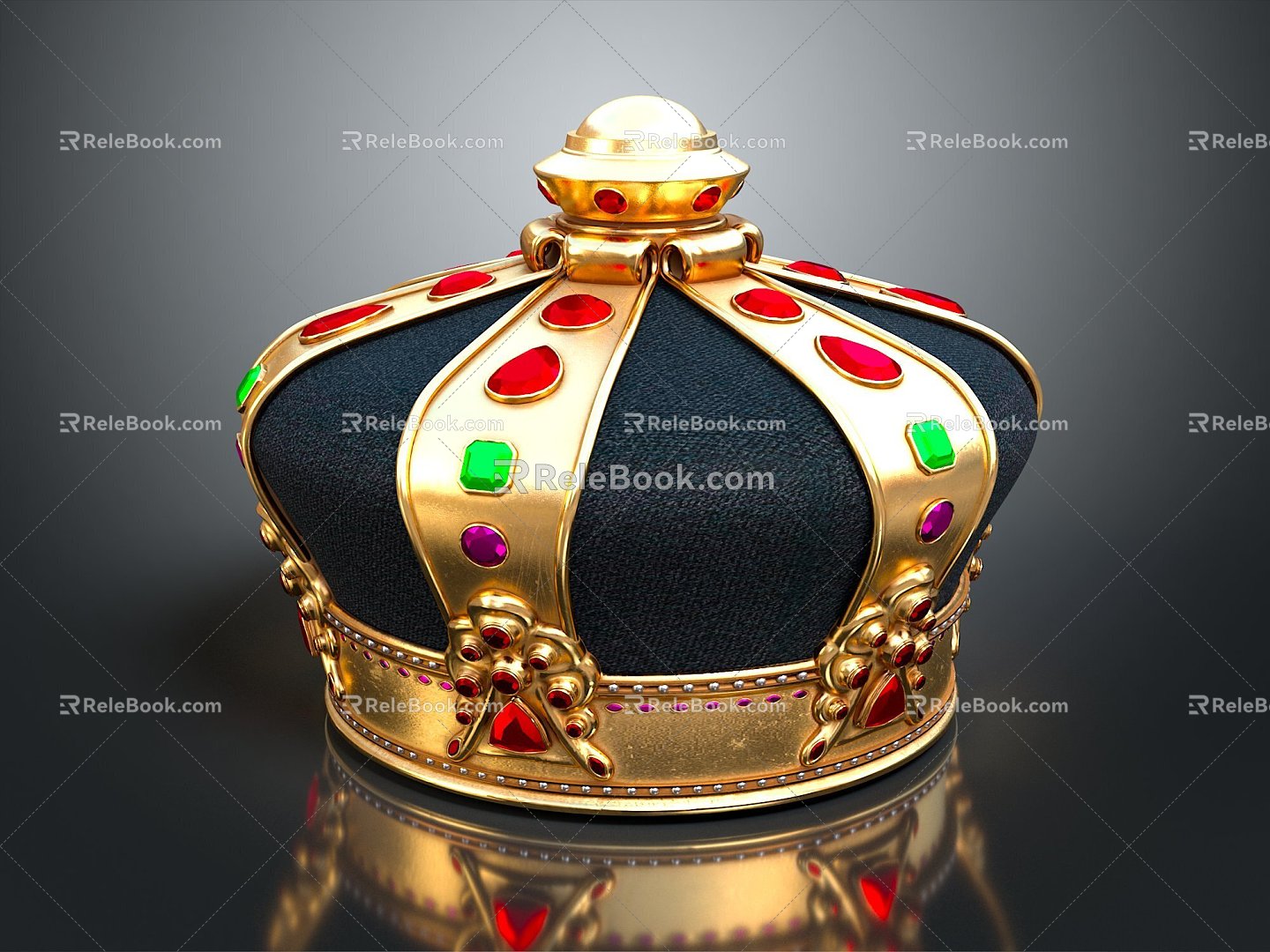 European-style crown crown crown crown home accessories 3d model