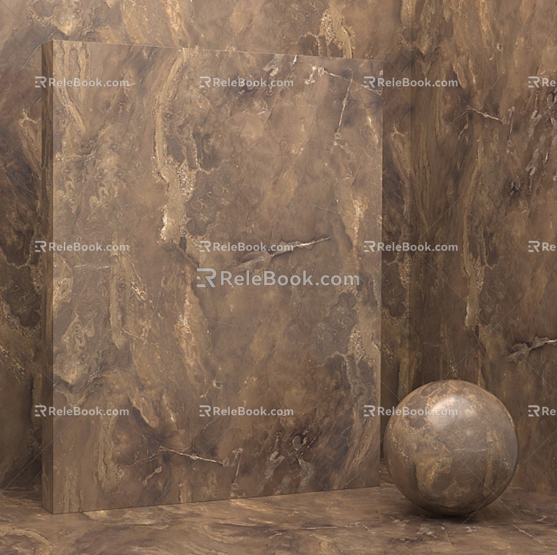 Rock background wall brick wall stone rock slab creative background wall stone slab background wall 3d model