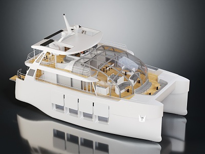 Modern Cruise Ferry 3d model