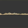 3D Terrain Model Showcasing Detailed Topographic Features And Varied Landscape Textures
