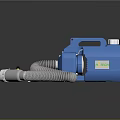 Durable Blue Portable Industrial Equipment With Flexible Gray Hose And White Connector