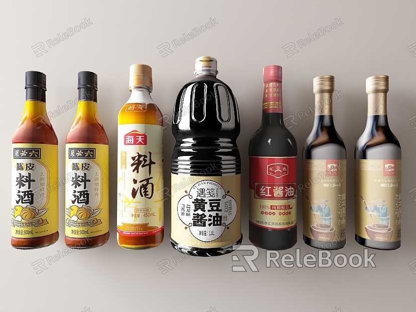 Seasoning combination seasoning bottle old soy sauce oyster sauce mature vinegar sesame oil seasoning kitchen supplies soy sauce sesame oil model