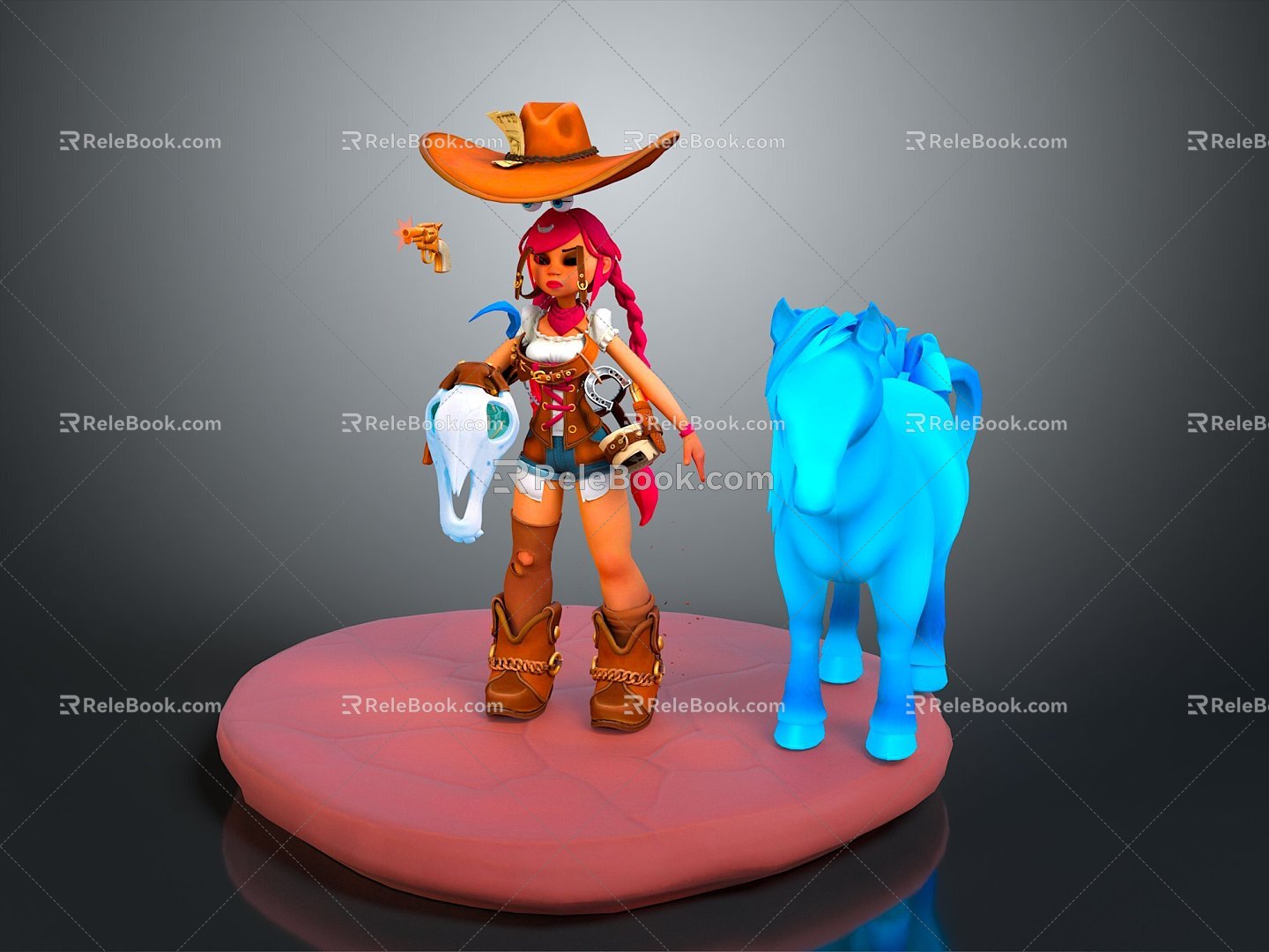 Western Denim Denim American Denim Male Character Male Character Male Male Handsome Male Youth 3d model